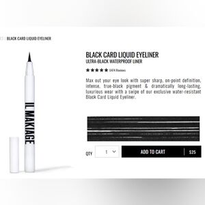 IL MAKIAGE Black Card Waterproof Liquid Eyeliner
